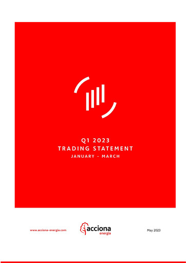 Thumbnail Acciona Energías Renovables Quarterly Report 2023-q1
