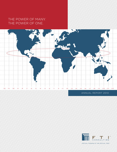 Thumbnail FTI Consulting Annual Report 2010
