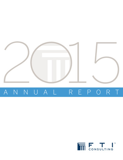 Thumbnail FTI Consulting Annual Report 2015