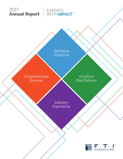 Thumbnail FTI Consulting Annual Report 2017