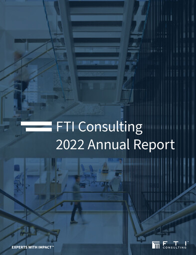 Thumbnail FTI Consulting Annual Report 2022