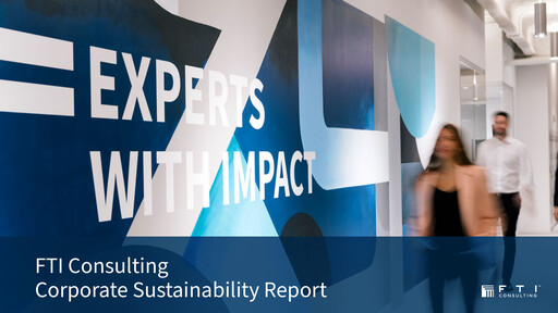 Thumbnail FTI Consulting Sustainability Report 2021