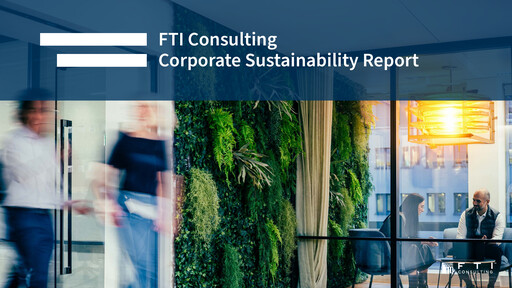 Thumbnail FTI Consulting Sustainability Report 2023