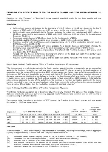 Thumbnail Frontline Quarterly Report 2016-q4