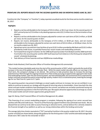 Thumbnail Frontline Quarterly Report 2017-q2