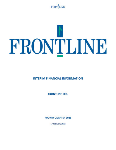 Thumbnail Frontline Quarterly Report 2021-q4