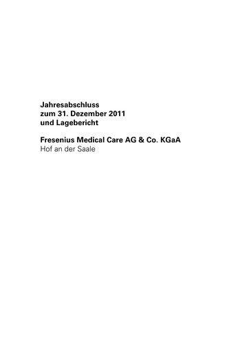 Vorschaubild Fresenius Medical Care Finanzmitteilung 2011