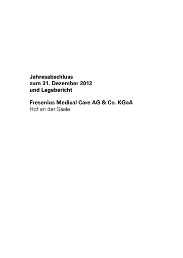 Vorschaubild Fresenius Medical Care Finanzmitteilung 2012
