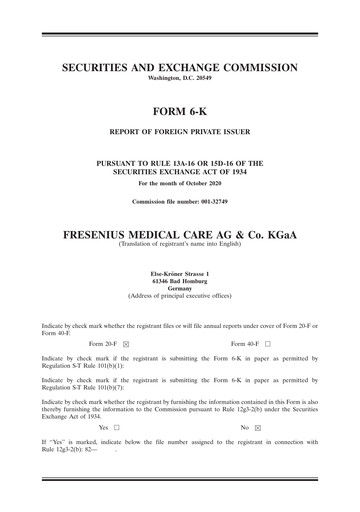 Thumbnail Fresenius Medical Care Quarterly Report 2020-q3