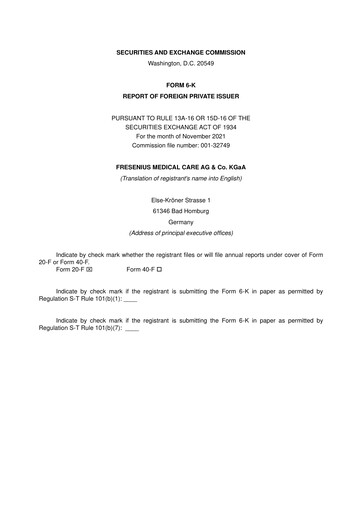 Thumbnail Fresenius Medical Care Quarterly Report 2021-q3