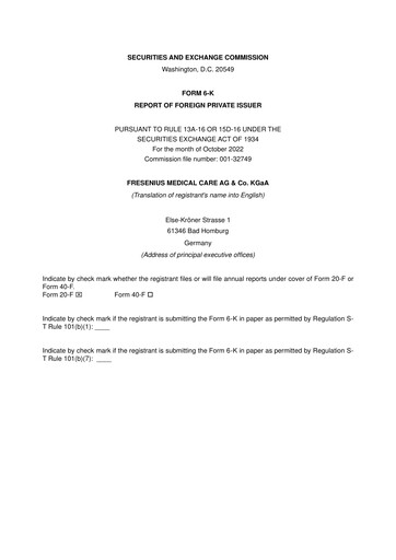 Thumbnail Fresenius Medical Care Quarterly Report 2022-q3