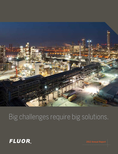 Thumbnail Fluor Corporation
 Annual Report 2012