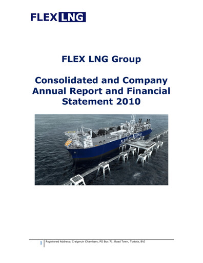 Thumbnail Flex LNG Annual Report 2010