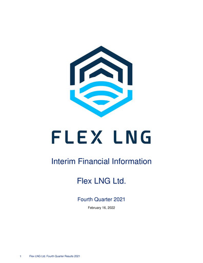 Thumbnail Flex LNG Quarterly Report 2021-q4