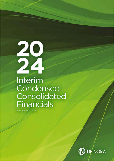 Thumbnail Industrie De Nora Quarterly Report 2024-q1