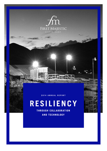Thumbnail First Majestic Silver
 Annual Report 2014