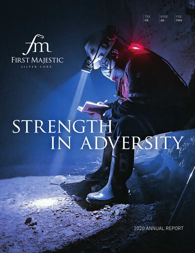 Thumbnail First Majestic Silver
 Annual Report 2020