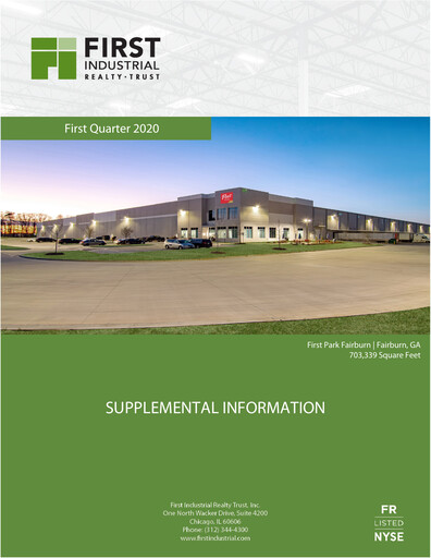 Thumbnail First Industrial Realty Trust Quarterly Report 2020-q1