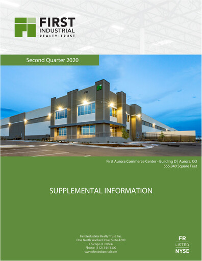 Thumbnail First Industrial Realty Trust Quarterly Report 2020-q2