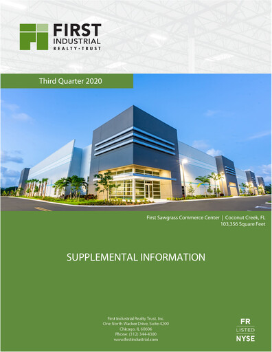 Thumbnail First Industrial Realty Trust Quarterly Report 2020-q3