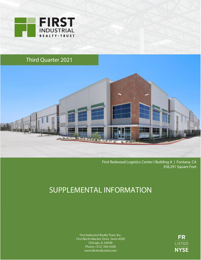 Thumbnail First Industrial Realty Trust Quarterly Report 2021-q3