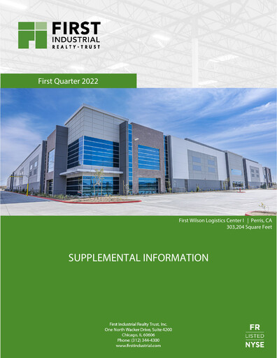 Thumbnail First Industrial Realty Trust Quarterly Report 2022-q1