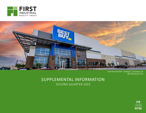 Thumbnail First Industrial Realty Trust Quarterly Report 2023-q2