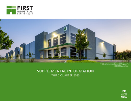Thumbnail First Industrial Realty Trust Quarterly Report 2023-q3