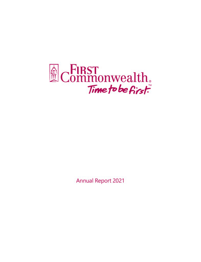 Thumbnail First Commonwealth Financial Corp Annual Report 2021