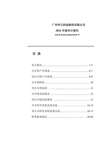 Miniature GuangZhou Wahlap Technology Bilan financier 2021