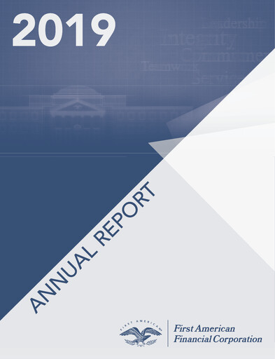 Thumbnail First American Financial Corporation Annual Report 2019
