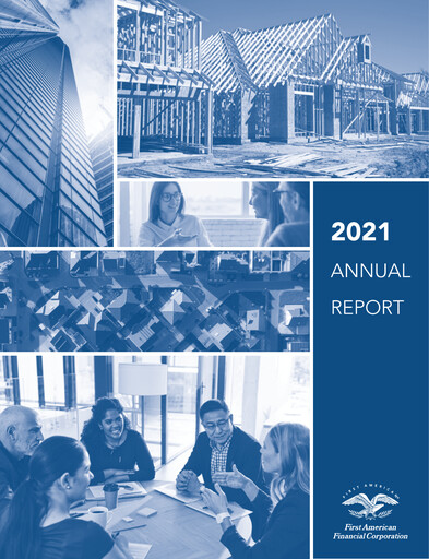 Thumbnail First American Financial Corporation Annual Report 2021