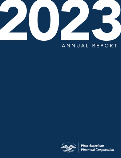 Thumbnail First American Financial Corporation Annual Report 2023