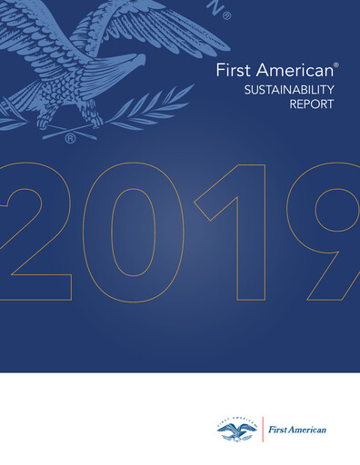 Thumbnail First American Financial Corporation Sustainability Report 2019