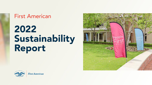 Thumbnail First American Financial Corporation Sustainability Report 2022