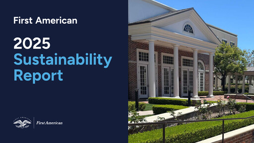 Thumbnail First American Financial Corporation Sustainability Report 2025
