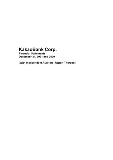 Thumbnail KakaoBank Financial Statement 2021