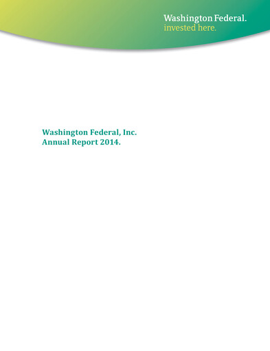 Thumbnail WaFd Bank Annual Report 2014