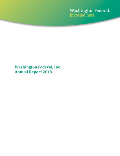 Thumbnail WaFd Bank Annual Report 2018