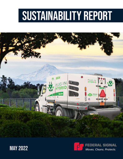 Thumbnail Federal Signal Sustainability Report 2021