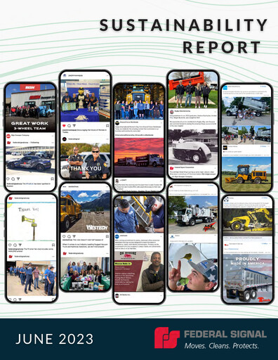 Thumbnail Federal Signal Sustainability Report 2022