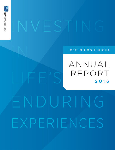 Thumbnail EPR Properties
 Annual Report 2016
