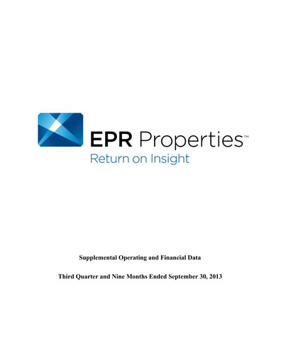 Thumbnail EPR Properties
 Quarterly Report 2013-q3