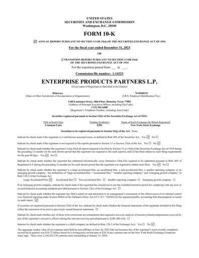 Thumbnail Enterprise Products Annual Report 2023