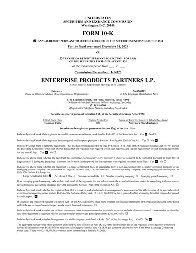 Thumbnail Enterprise Products Annual Report 2024