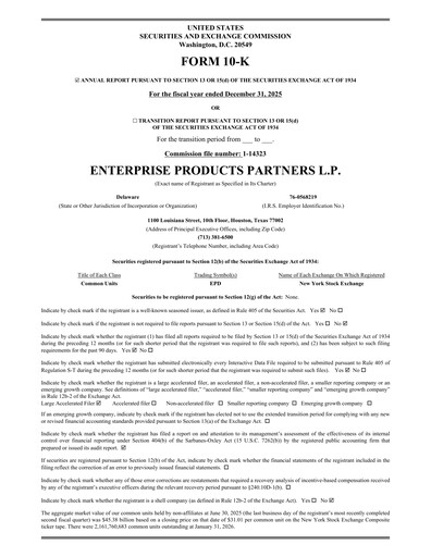 Thumbnail Enterprise Products Annual Report 2025