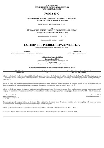 Thumbnail Enterprise Products Quarterly Report 2021-q2