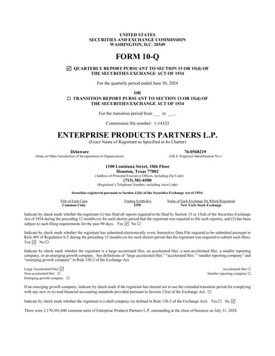 Thumbnail Enterprise Products Quarterly Report 2024-q2
