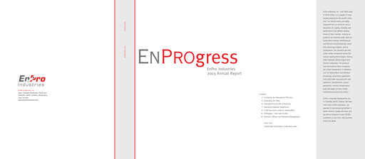 Thumbnail EnPro Industries
 Annual Report 2003
