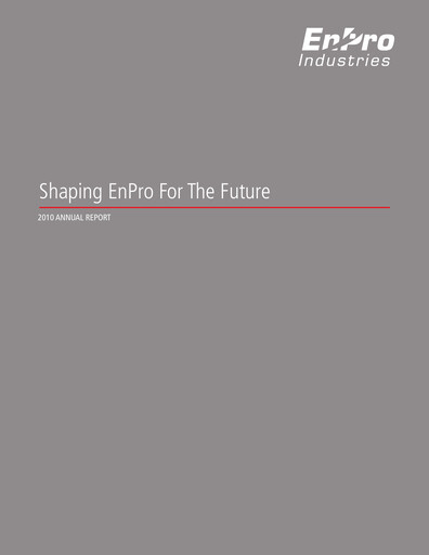 Thumbnail EnPro Industries
 Annual Report 2010